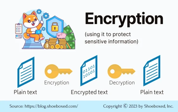 A simplified explanation of how encryption works, Shoeboxed