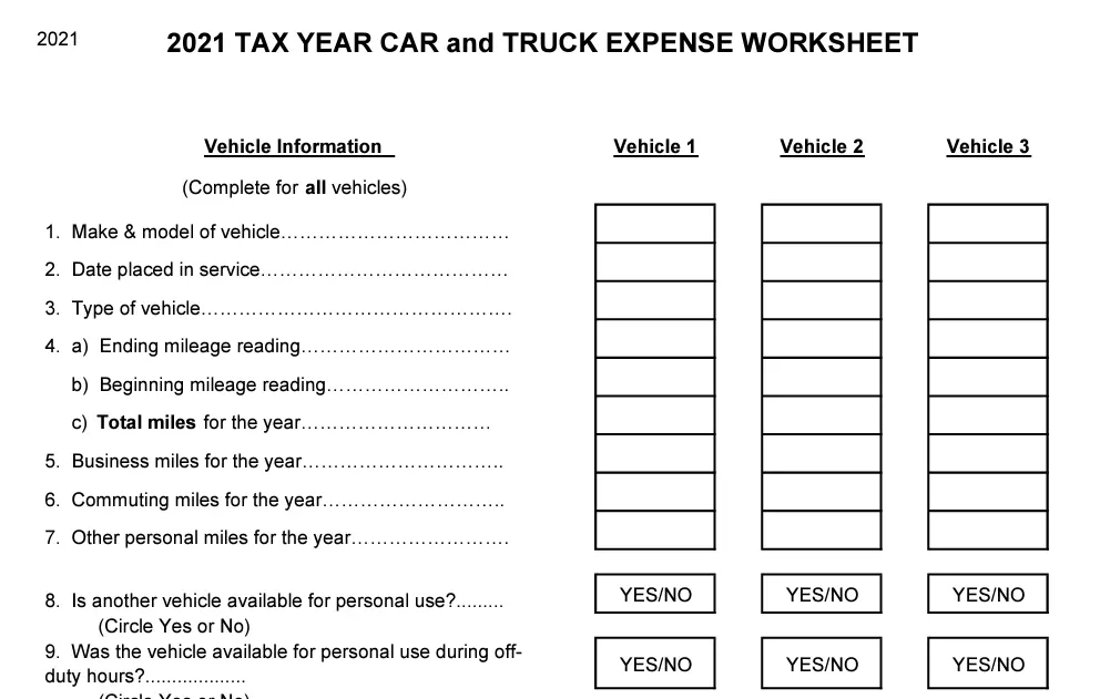 PDVCPA's 2021 Tax Year Worksheet