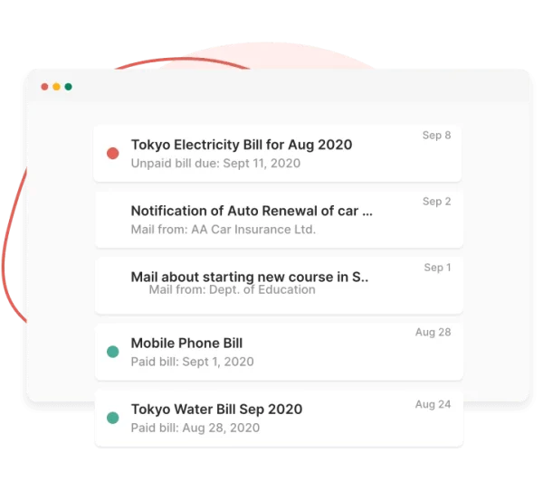 Check your mail, bills, and other notification online, MailMate