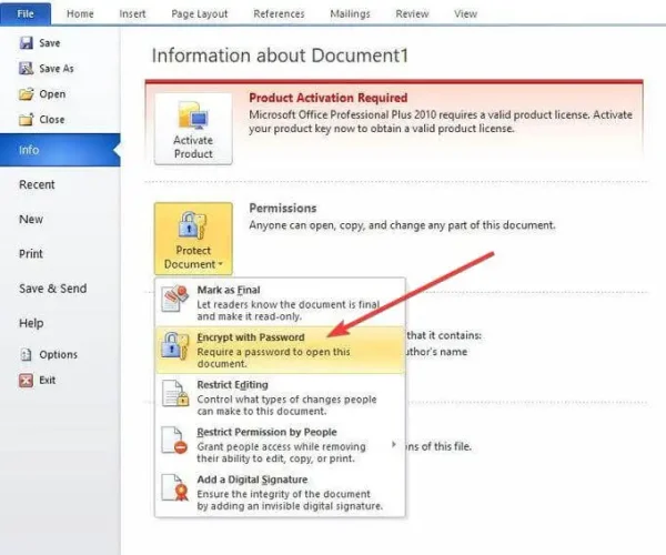 How to add a password on a word doc with Microsoft Word, Online Tech Tips