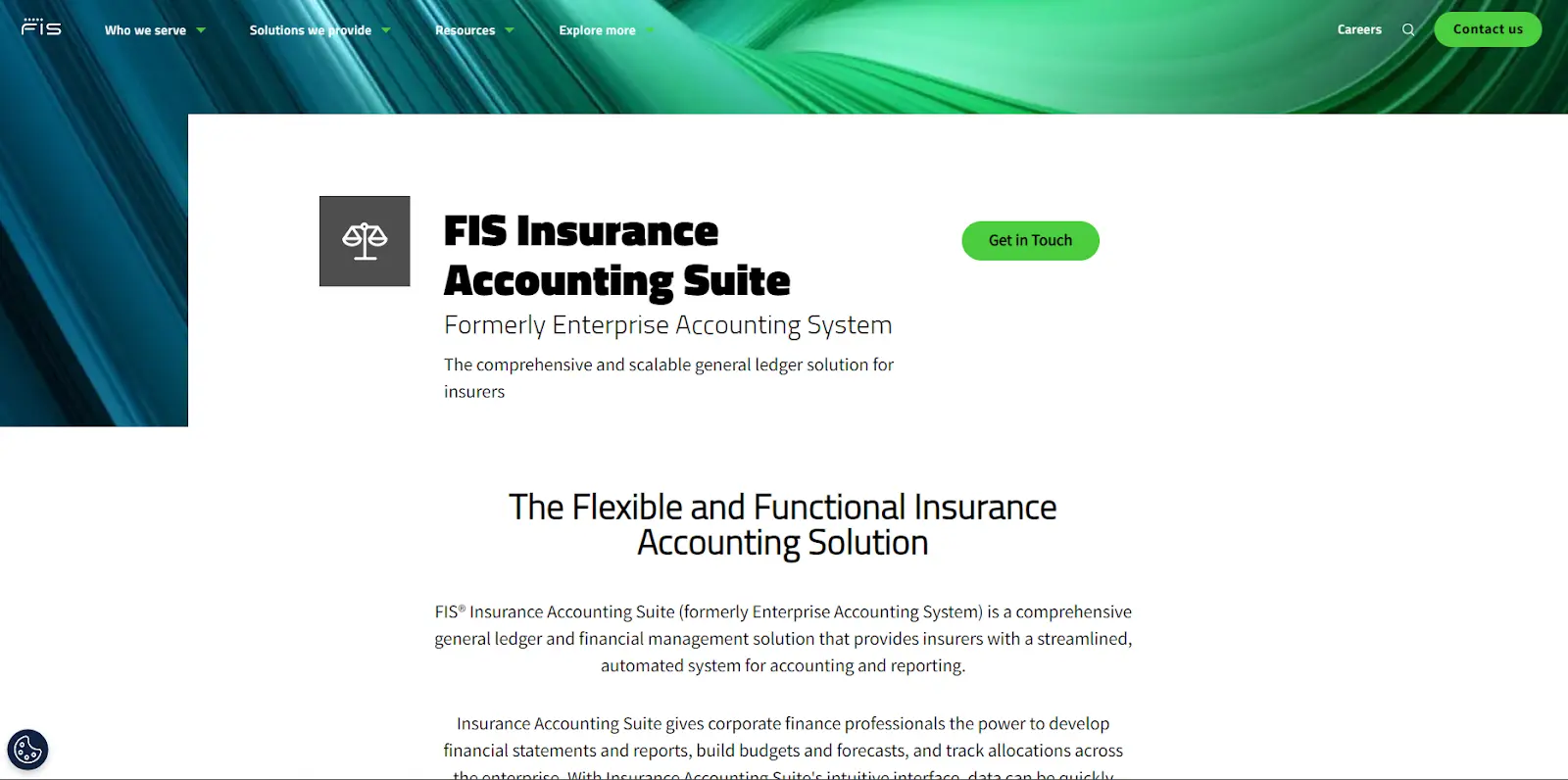 FIS Insurance Accounting Suite - Best scalable software
