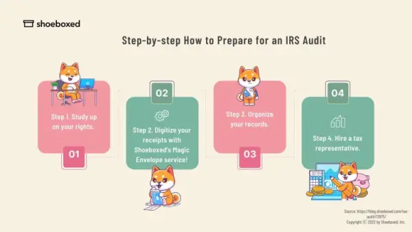 steps for how to prepare for an IRS audit