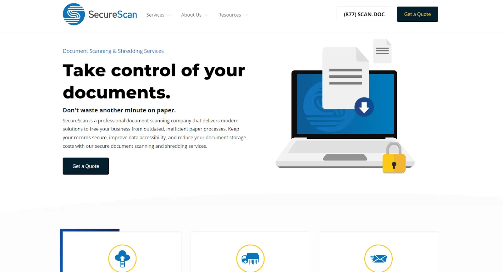 SecureScan - best scanner and shredder service for regulated industries