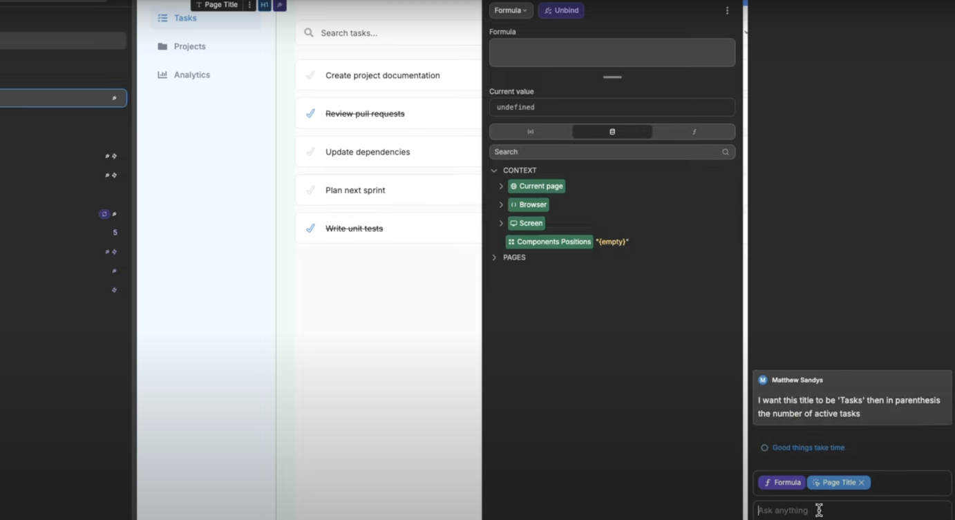 Utiliser l'IA pour générer une formula