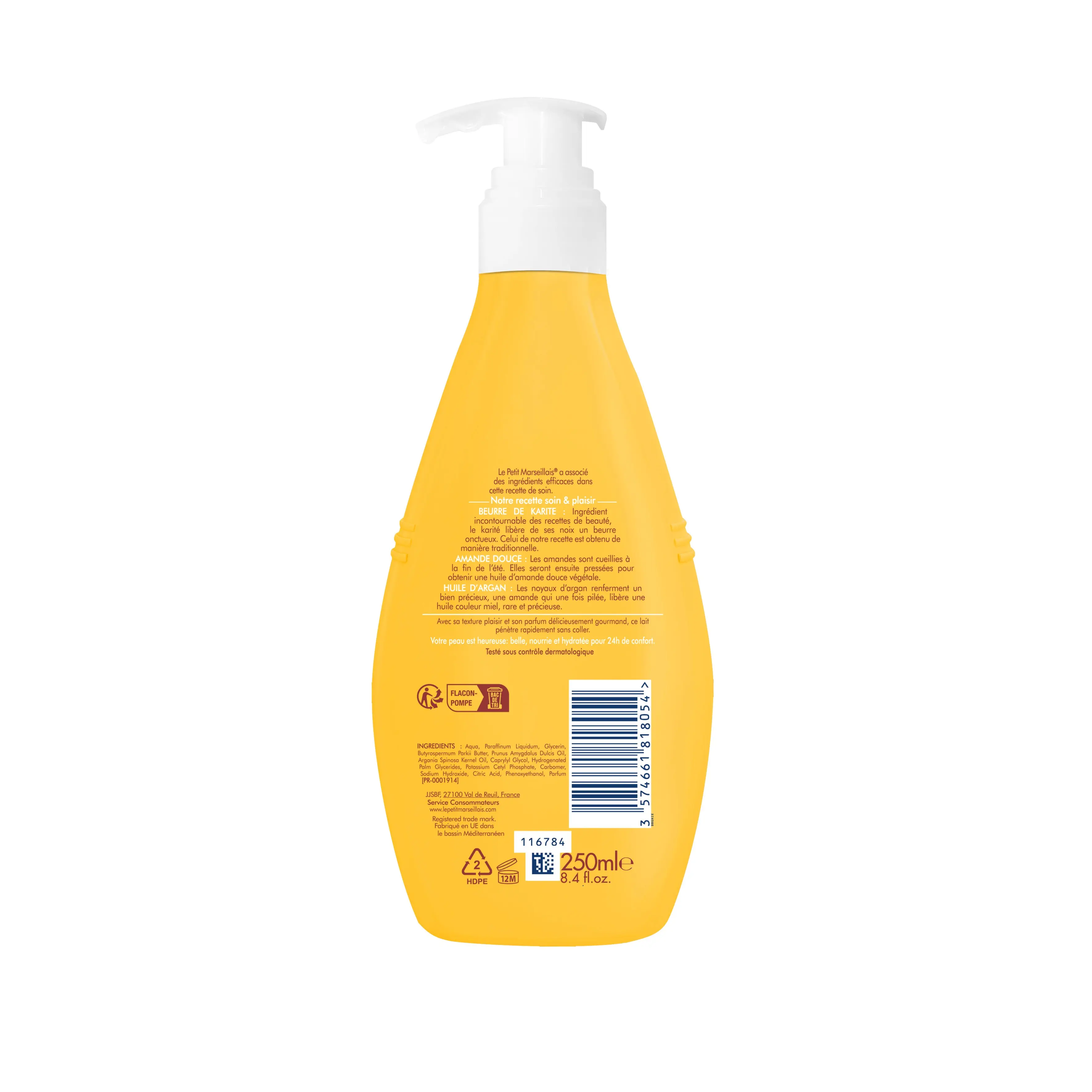 Lait Corps Nutrition Karité, Amande Douce & Argan - Image 2 - Le Petit Marseillais - fr-FR