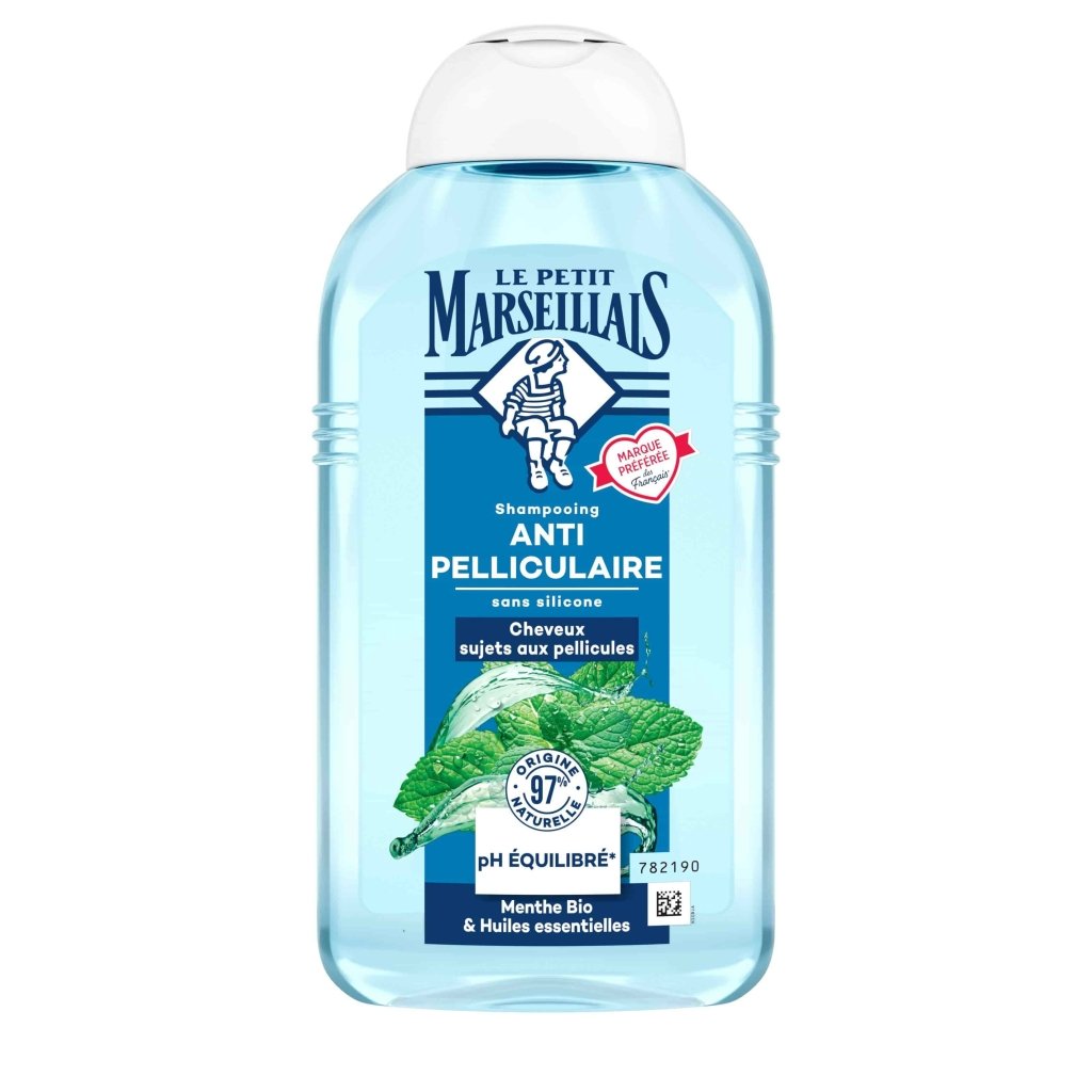 Shampooing Anti-Pelliculaire à la Menthe bio et aux Huiles Essentielles - Image 1 - Le Petit Marseillais - fr-FR