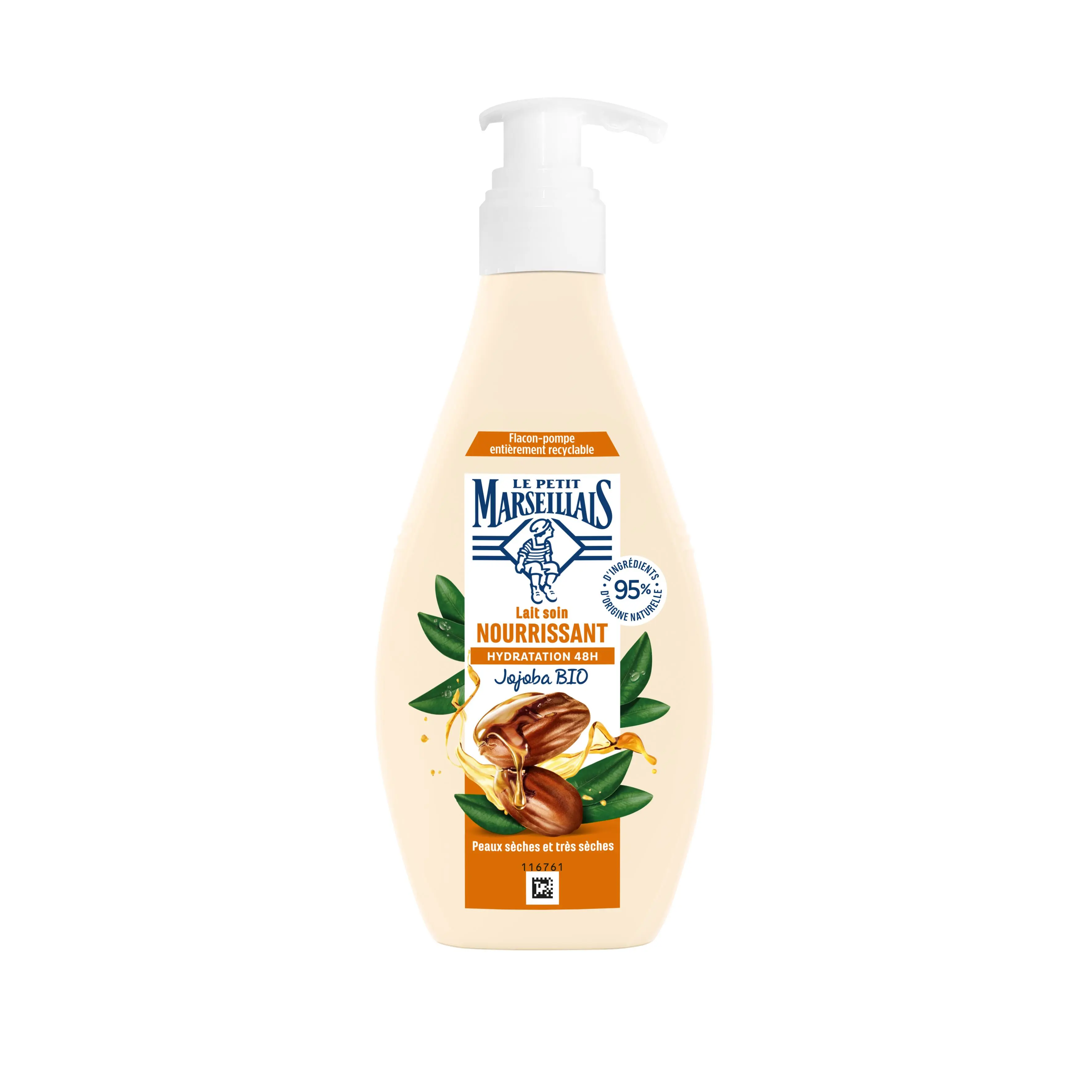 Lait Soin Nourrissant Jojoba - Image 1 - Le Petit Marseillais - fr-FR