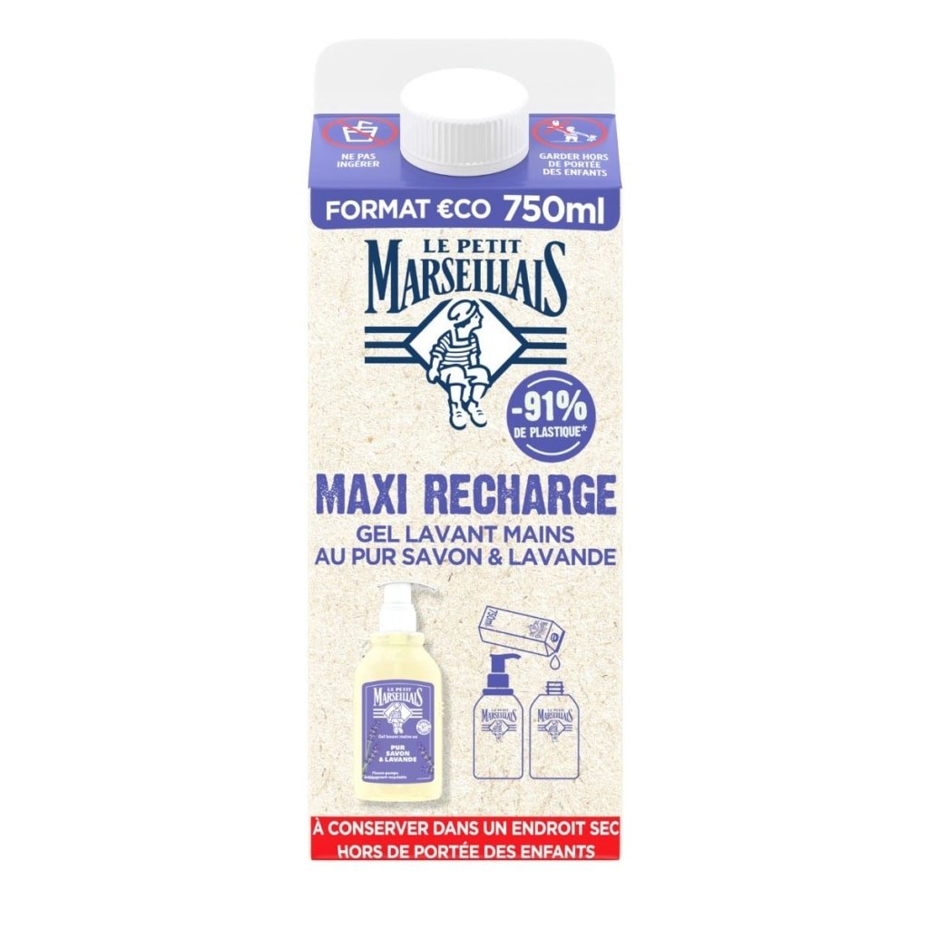 Maxi Recharge Gel Lavant mains au Pur Savon et Lavande - Image 1 - Le Petit Marseillais - fr-FR