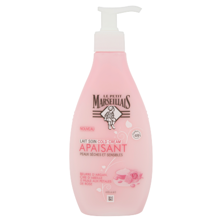 Lait Corps Cold Cream Apaisant Argan, Cire d'Abeille & Rose - Image 1 - Le Petit Marseillais - fr-FR