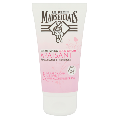 Crème Mains Cold Cream Apaisant Argan, Cire d'Abeille & Rose - Image 1 - Le Petit Marseillais - fr-FR