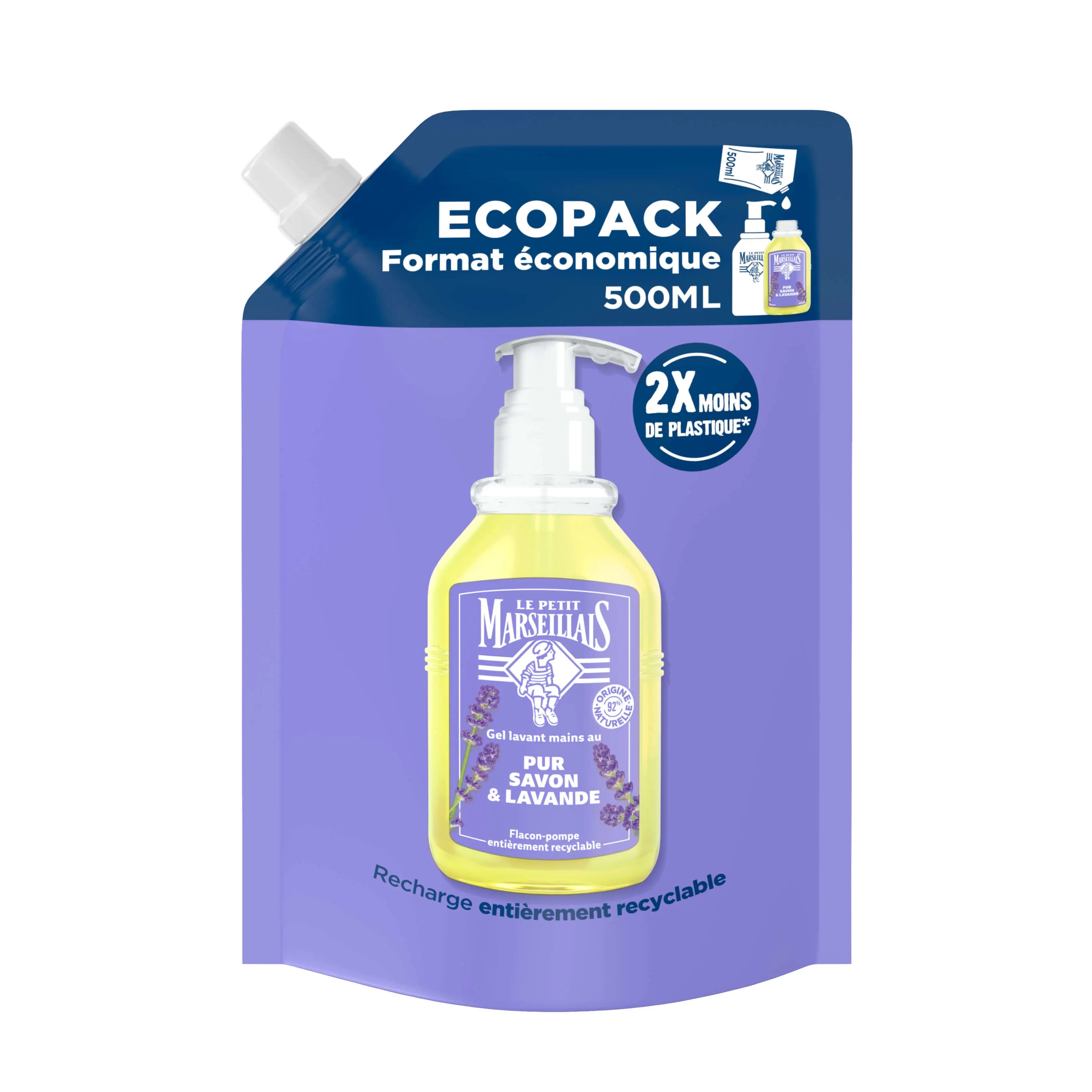 RECHARGE GEL LAVANT MAINS – PUR SAVON & LAVANDE