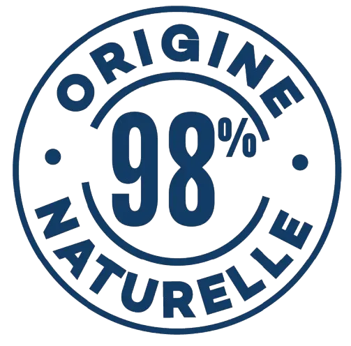 Icône 98% d'ingrédients d'origine naturelle