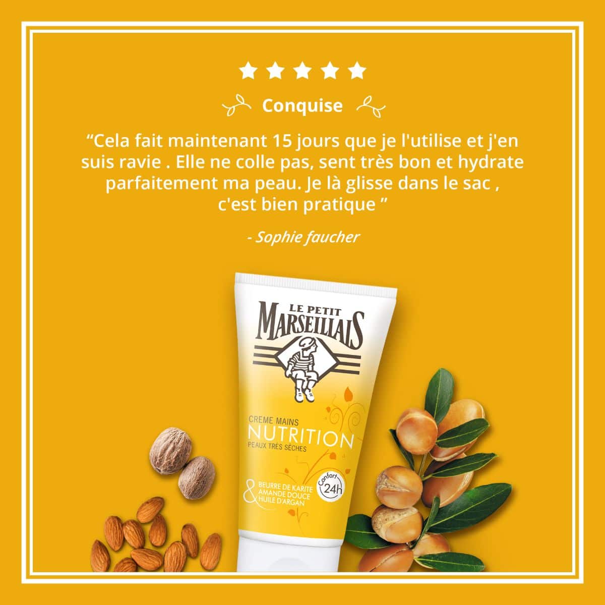 Crème Mains Nutrition Karité, Amande Douce & Argan - Image 5 - Le Petit Marseillais - fr-FR