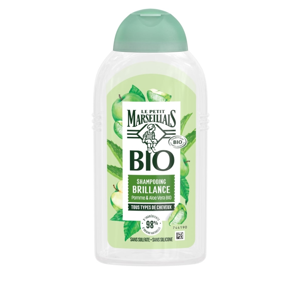 Shampooing Brillance certifié Bio Aloe Vera & Pomme