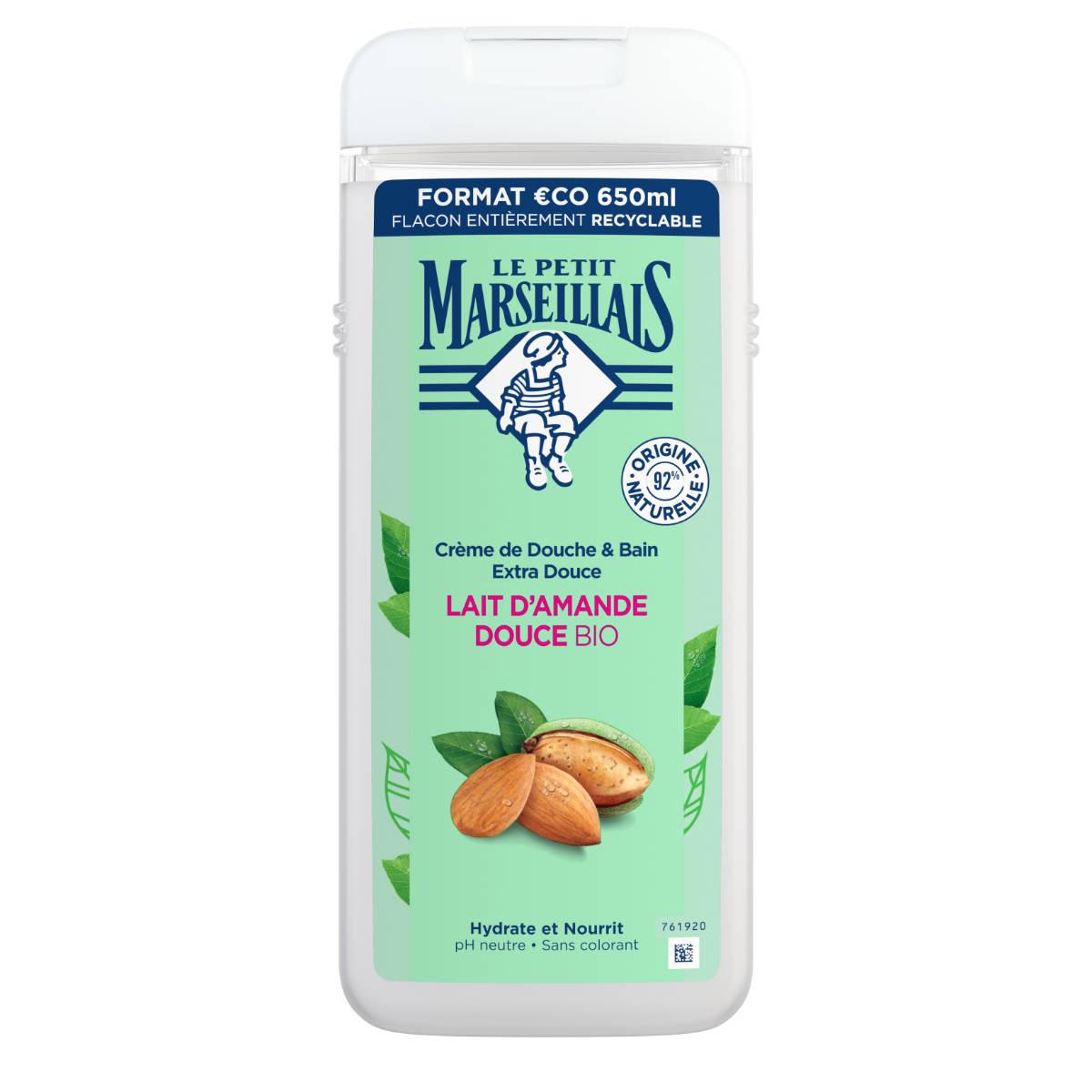 Crème de Douche Extra Douce Lait D’Amande Douce BIO - Image 3 - Le Petit Marseillais - fr-FR