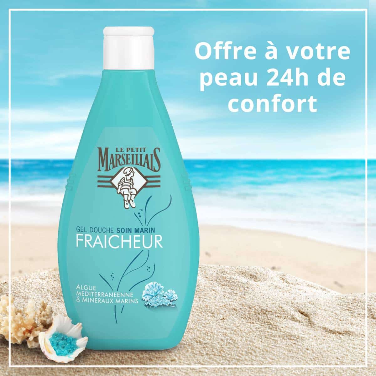 Gel Douche Soin Marin Fraîcheur - Image 4 - Le Petit Marseillais - fr-FR