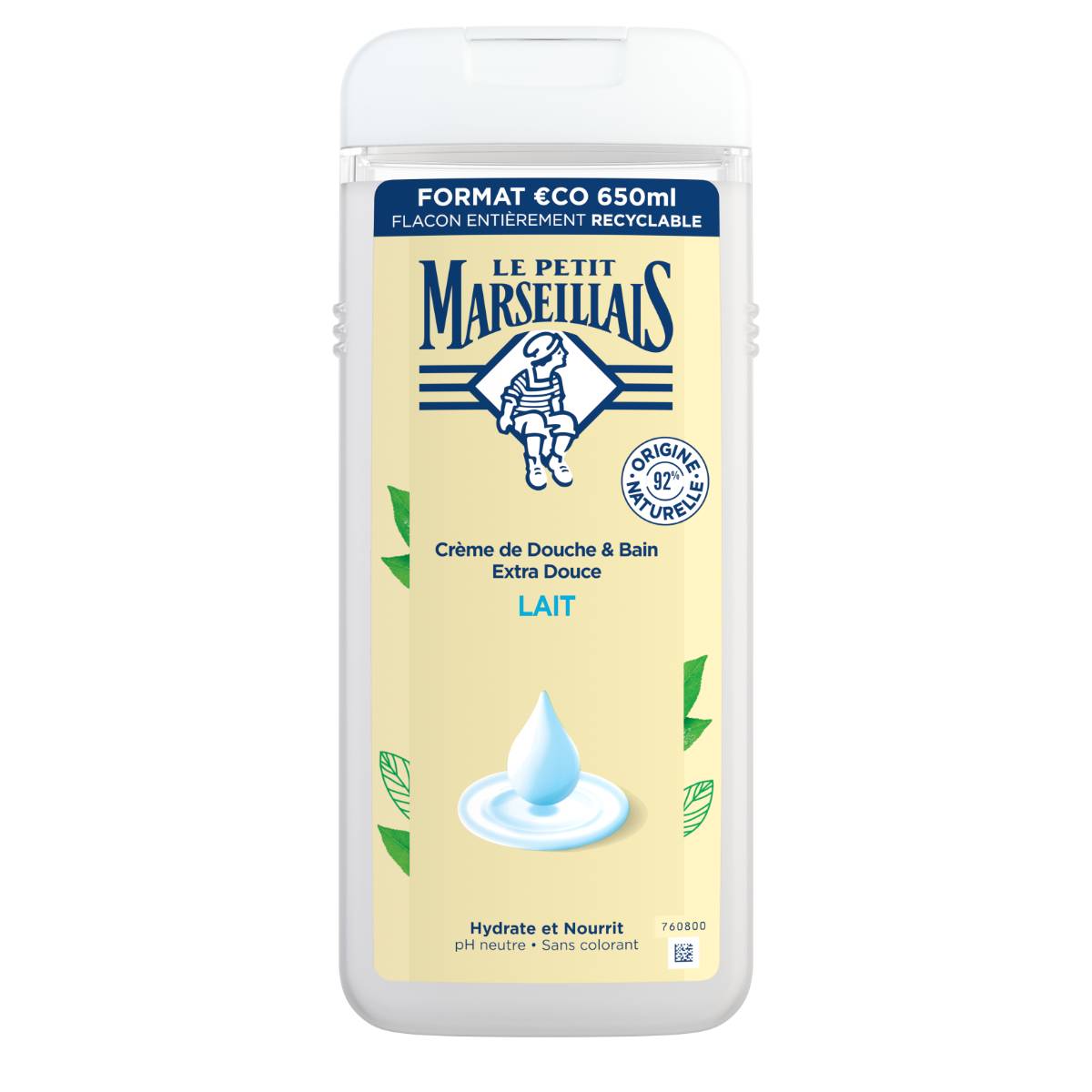 Crème de Douche Extra Douce Lait - Image 3 - Le Petit Marseillais - fr-FR