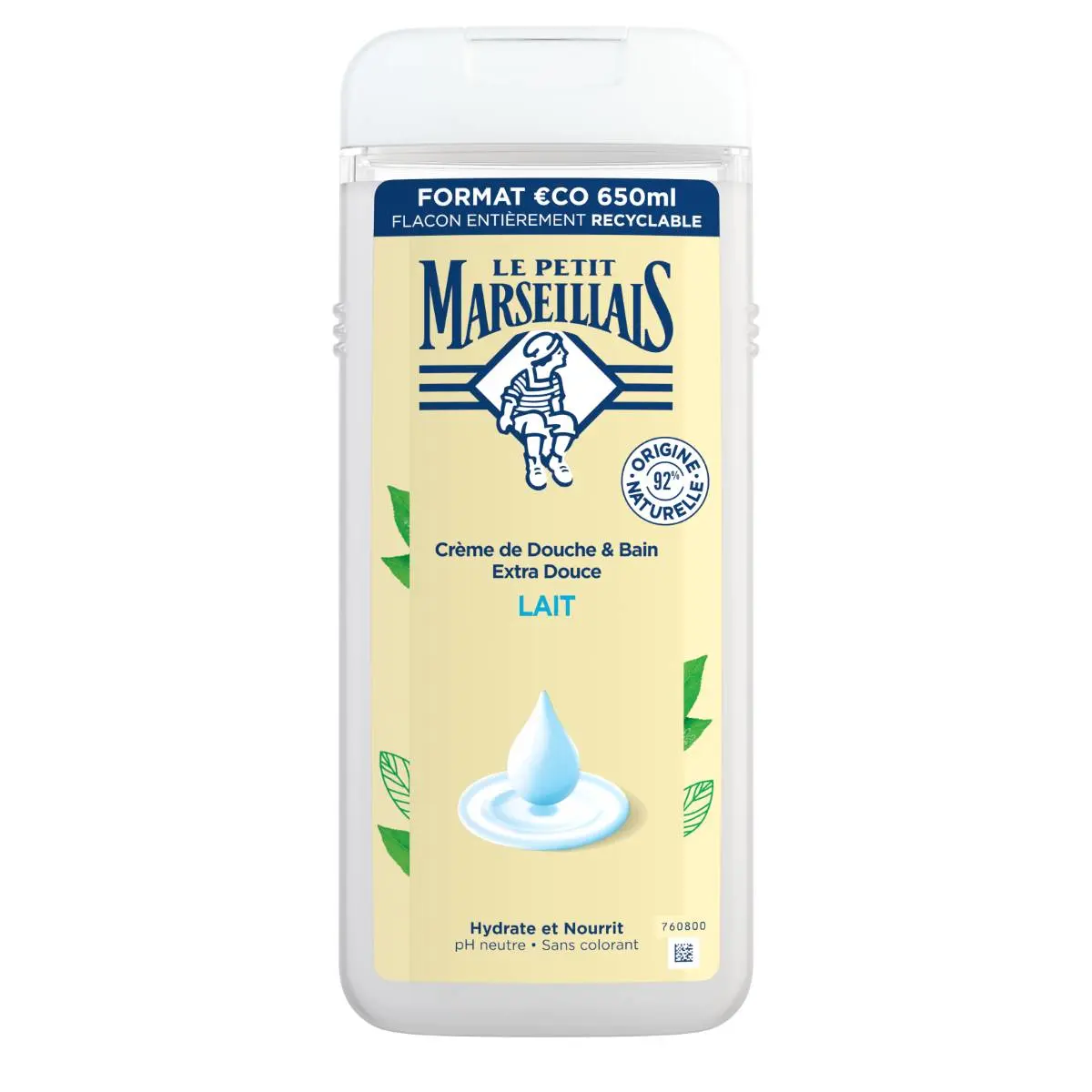 Crème de Douche Extra Douce Lait - Image 3 - Le Petit Marseillais - fr-FR
