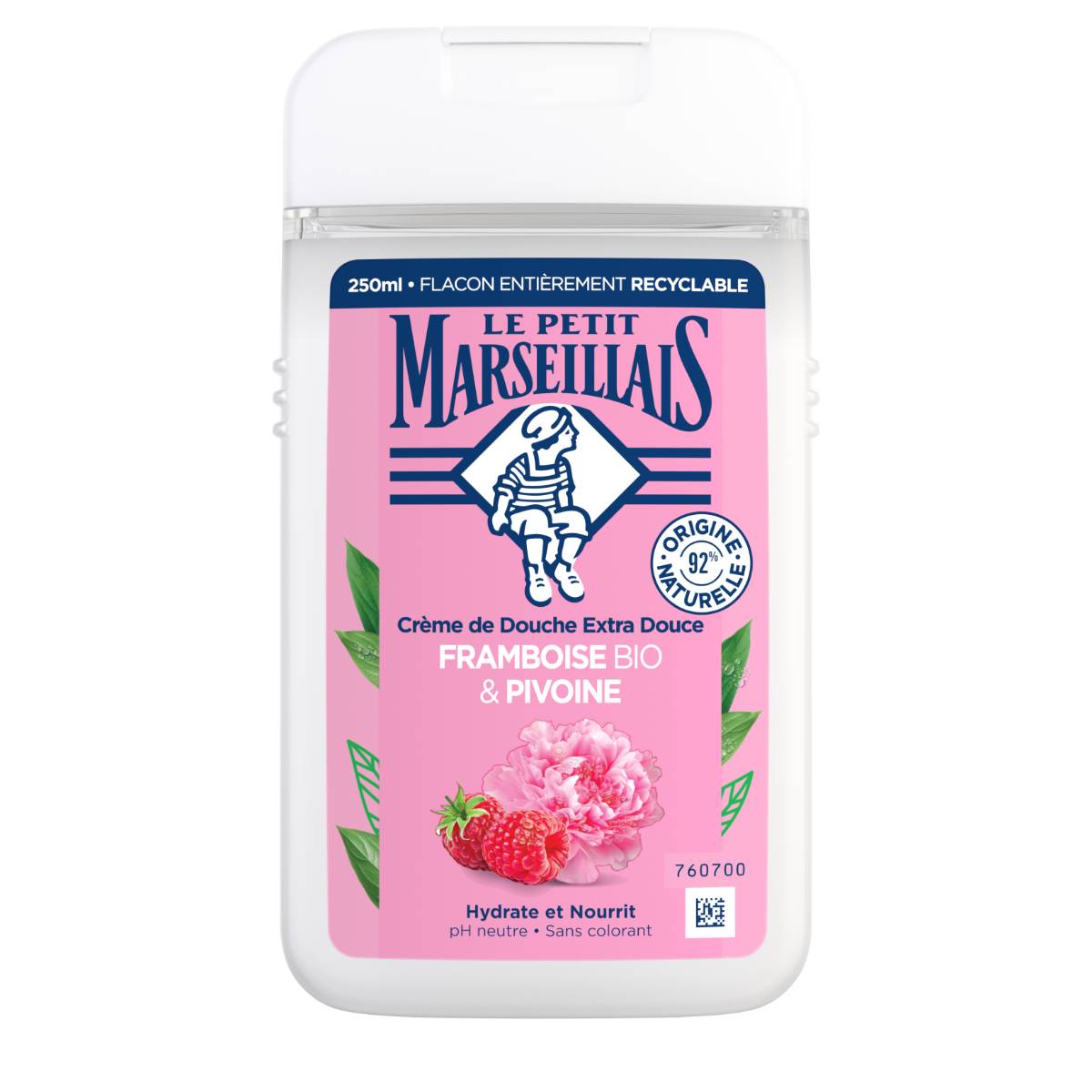 Crème de Douche Extra Douce Framboise BIO & Pivoine - Image 1 - Le Petit Marseillais - fr-FR