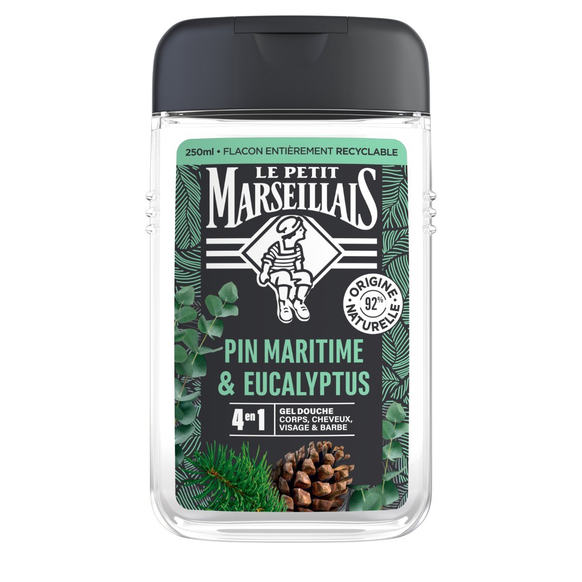 Gel Douche Homme Pin Maritime & Eucalyptus - Image 1 - Le Petit Marseillais - fr-FR