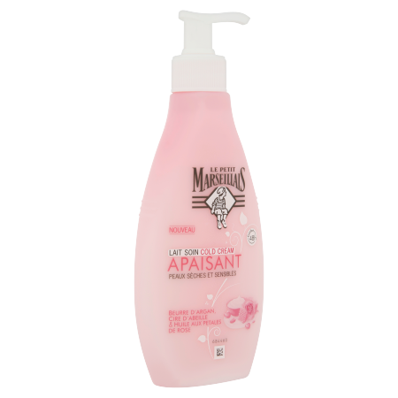 Lait Corps Cold Cream Apaisant Argan, Cire d'Abeille & Rose - Image 3 - Le Petit Marseillais - fr-FR