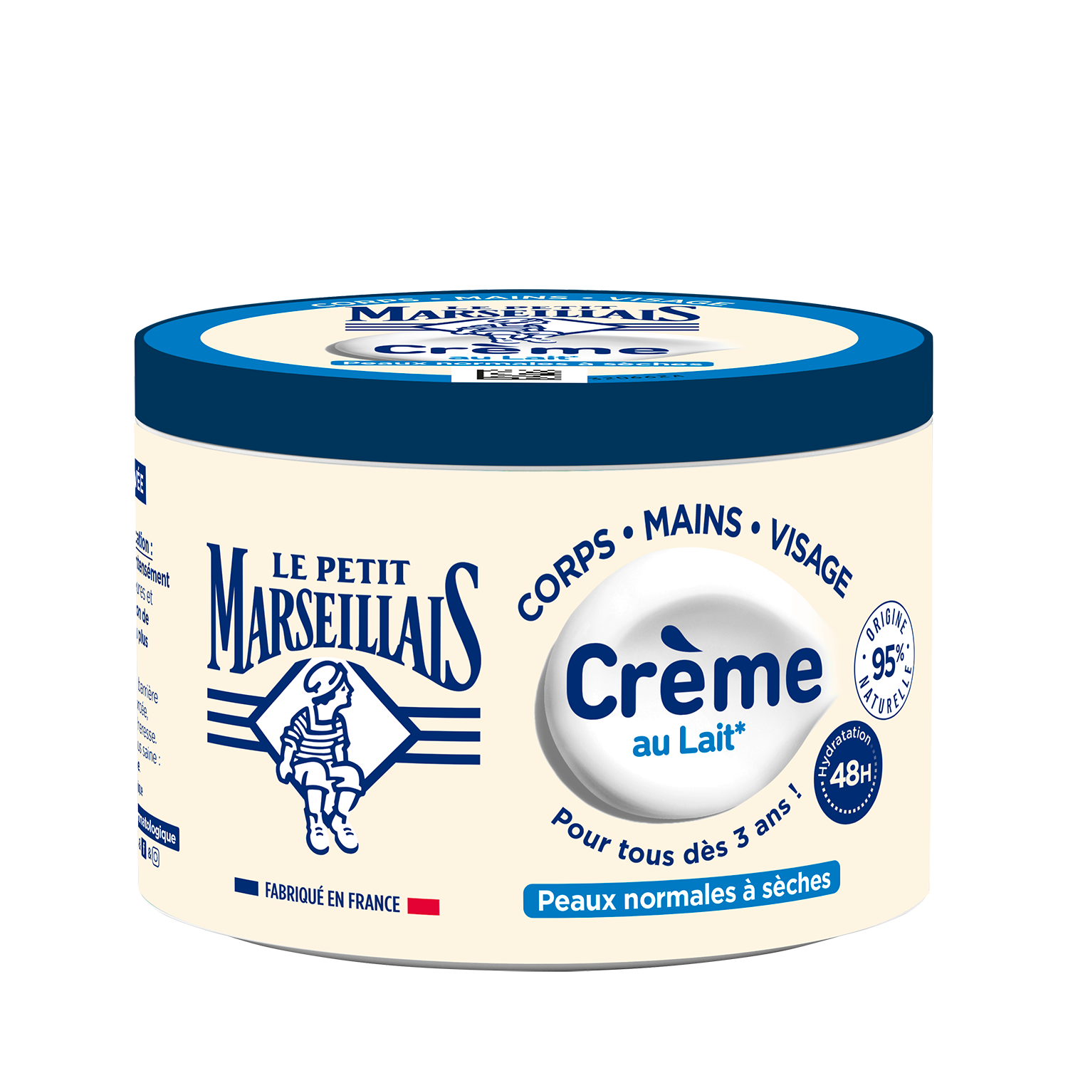 Crème au Lait Le Petit Marseillais pour peaux normales