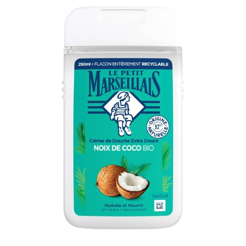 Crème de Douche Extra Douce Noix de Coco BIO - Image 1 - Le Petit Marseillais - fr-FR