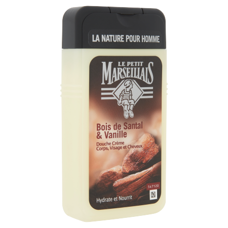 Douche Crème Homme Bois de Santal & Vanille - Image 3 - Le Petit Marseillais - fr-FR