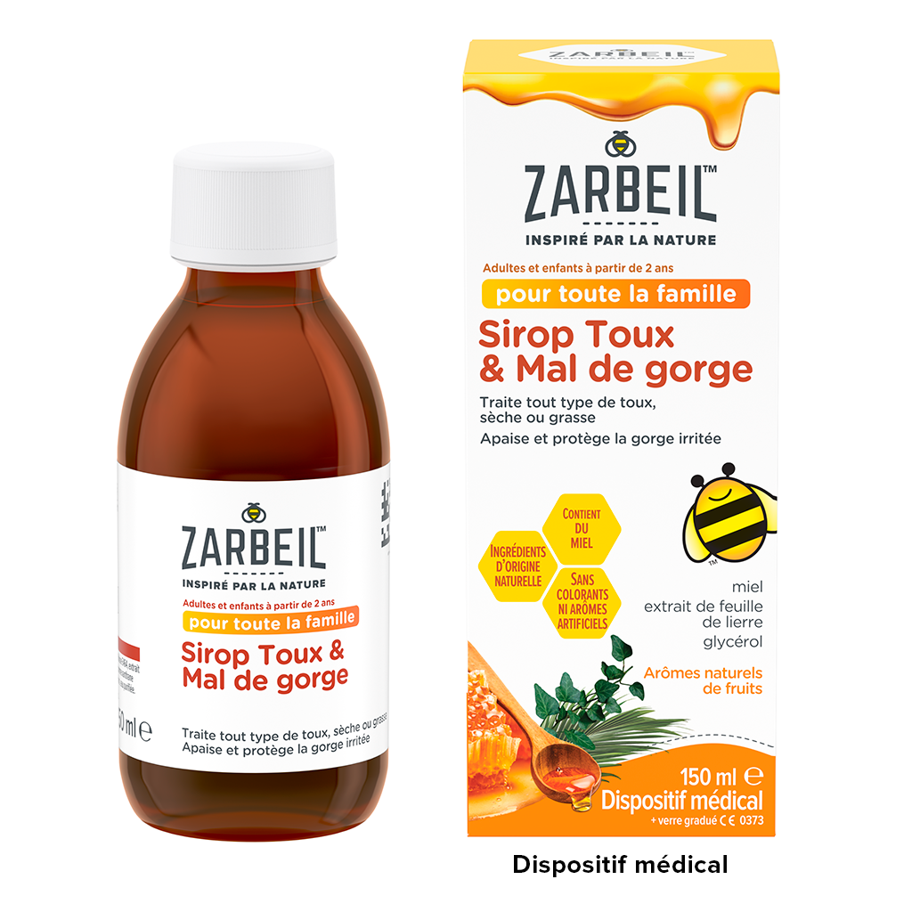 Sirop Toux & Mal de Gorge - Card Image - Zarbee's Naturals