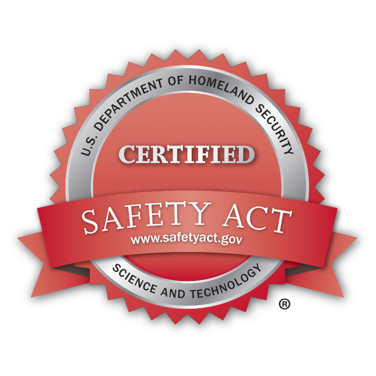 Certified Safety Act Logo - US Dept of Homeland Security