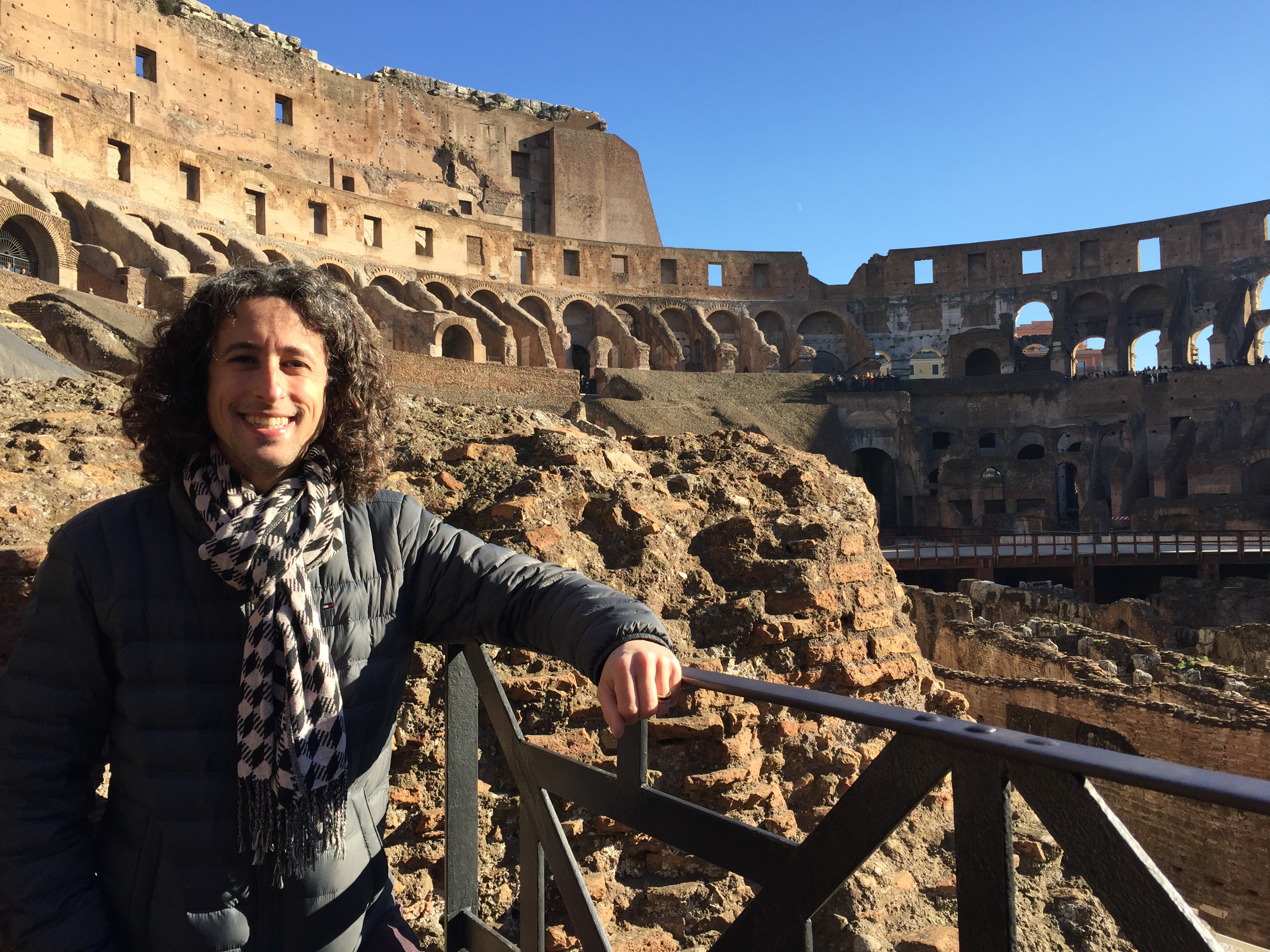 Jay at the Colosseum in Rome