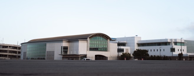 An exterior photo of CVG Airport.