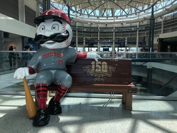Cincinnati Reds 150th Anniversary Commemorative Bench