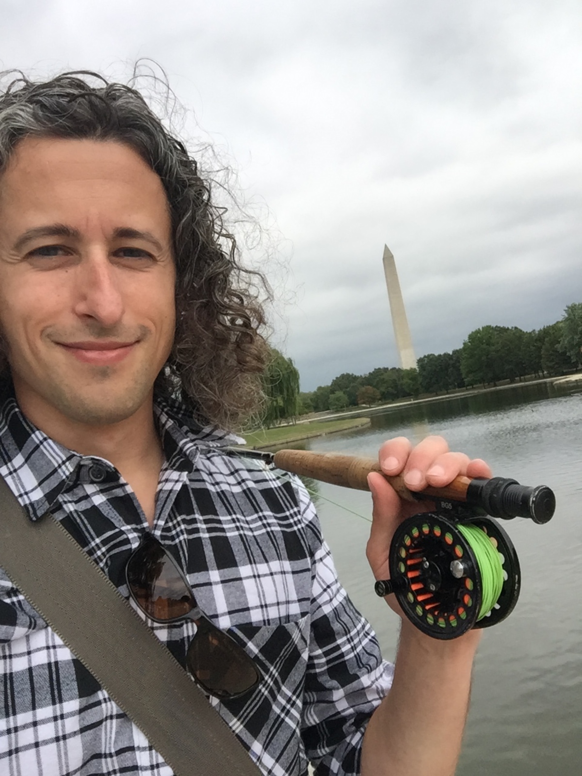 Jay fishing in Washington DC