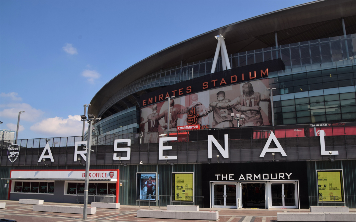 Emirates Stadium in London is the home of the Arsenal