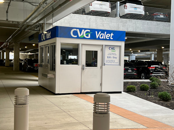 CVG Valet Parking: $30/day