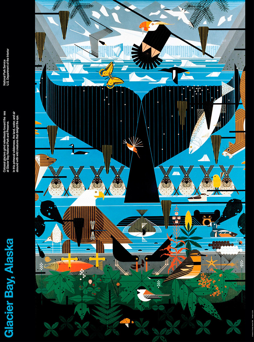 チャーリー・ハーパー　Charley Harper Amazon.co.jp: 熱帯雨林鳥 - チャーリー・ハーパー リトグラフ