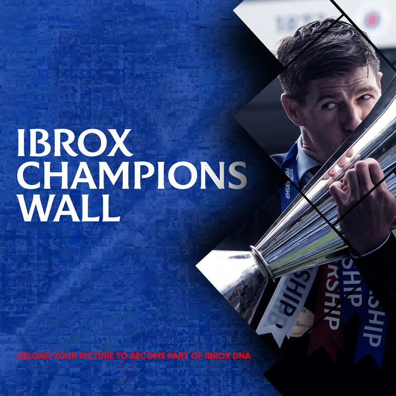 The Rangers Champions Wall Be Part Of 55 Forever Rangers Football Club