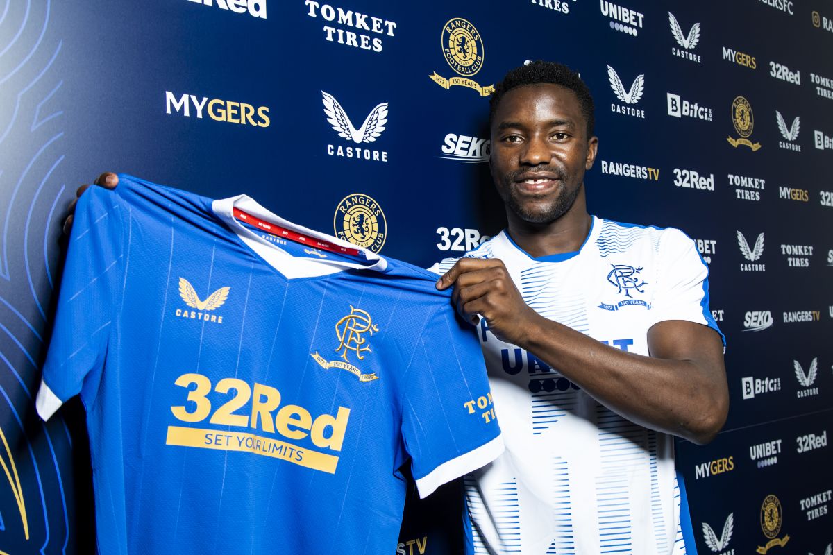 RANGERS new signing Fashion Sakala Jnr was at the club for the first time t...