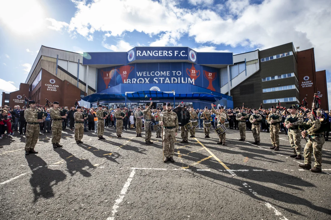 Rangers Host Armed Forces Day Event at Ibrox Stadium - Lowland Reserve  Forces & Cadets Association