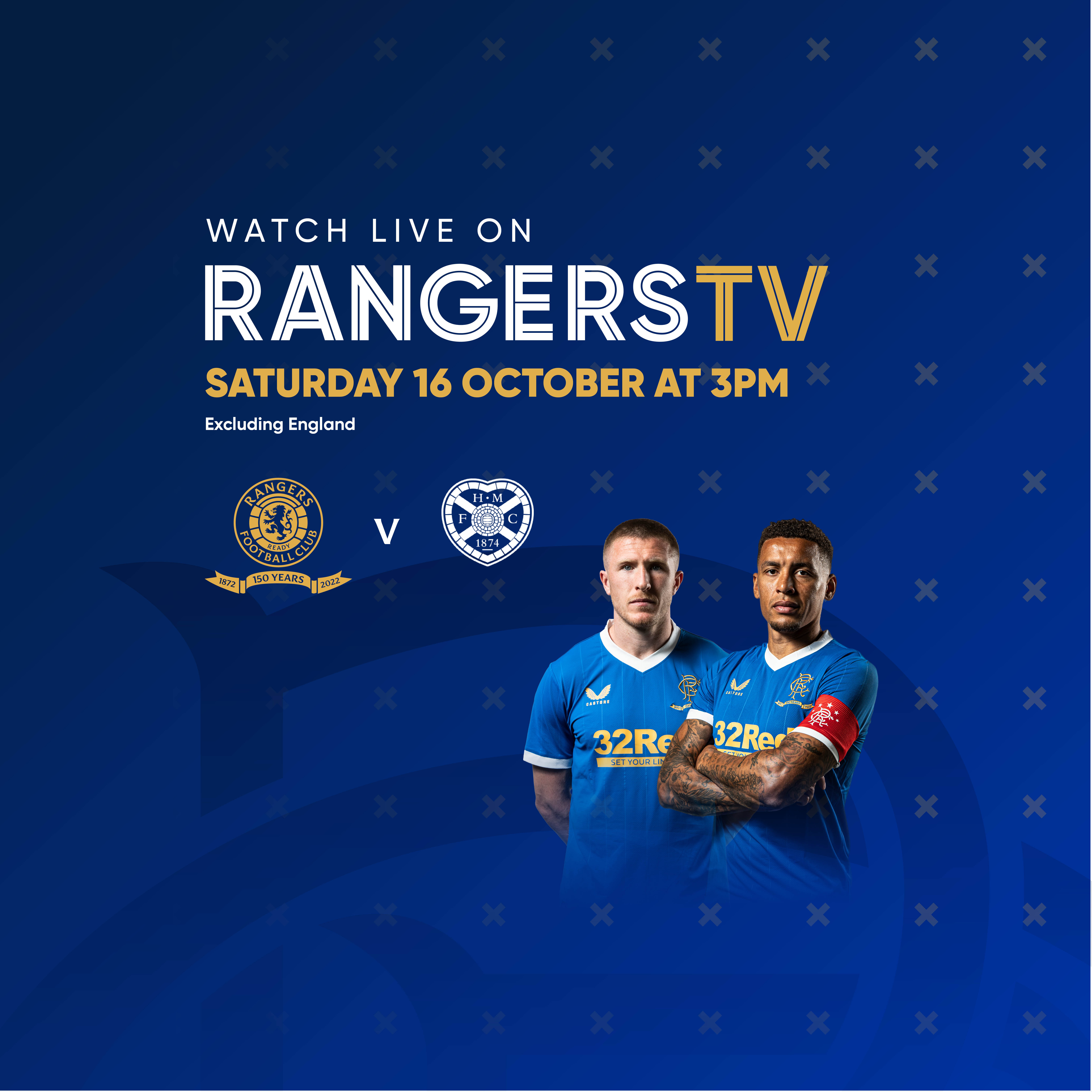 Watch Hearts Live On RangersTV! Rangers Football Club