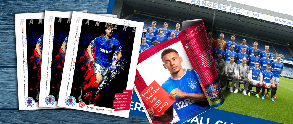 Hamilton Programme + Squad Poster | Rangers Football Club