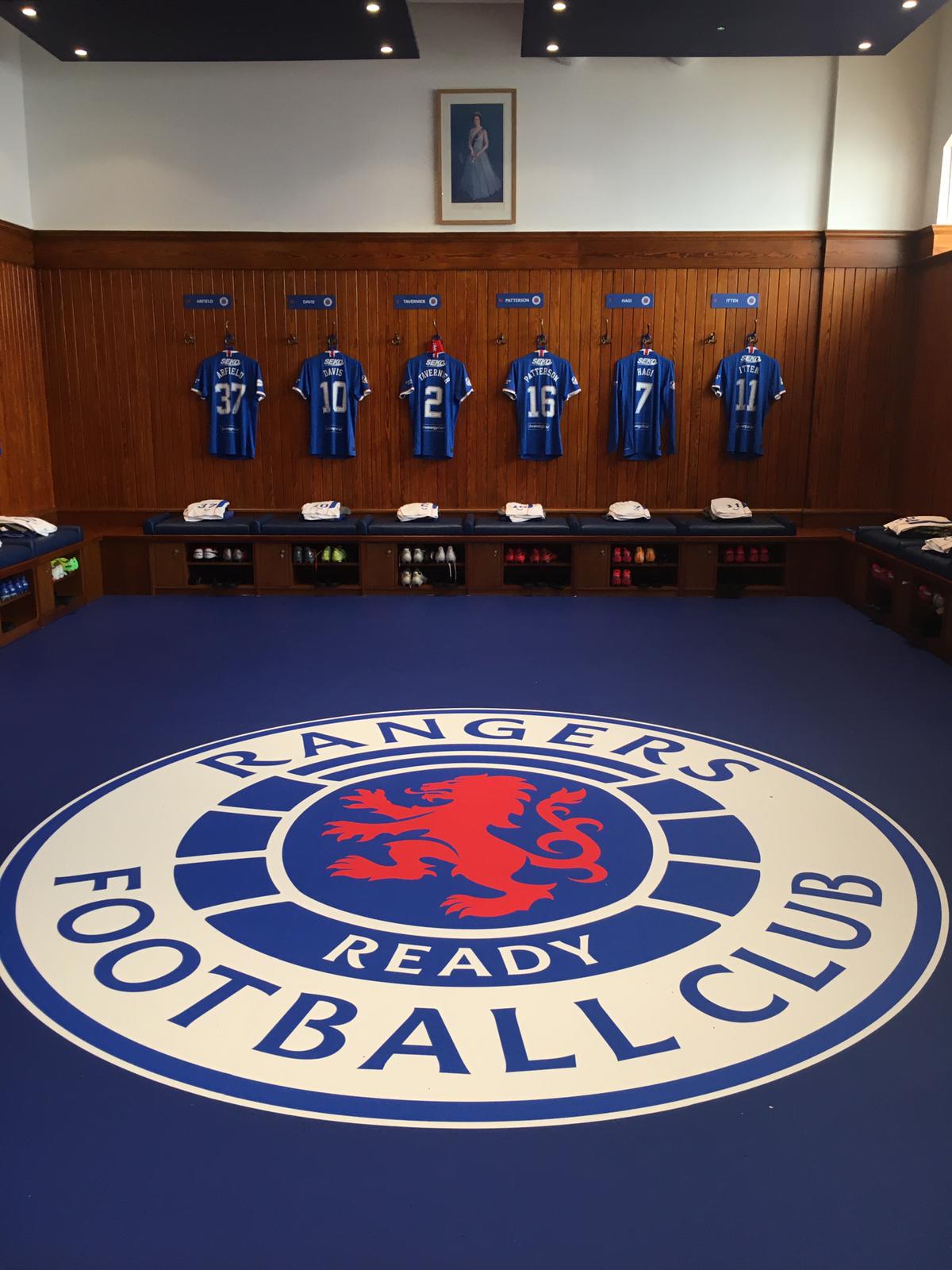 Gers Use Updated Dressing Room | Rangers Football Club