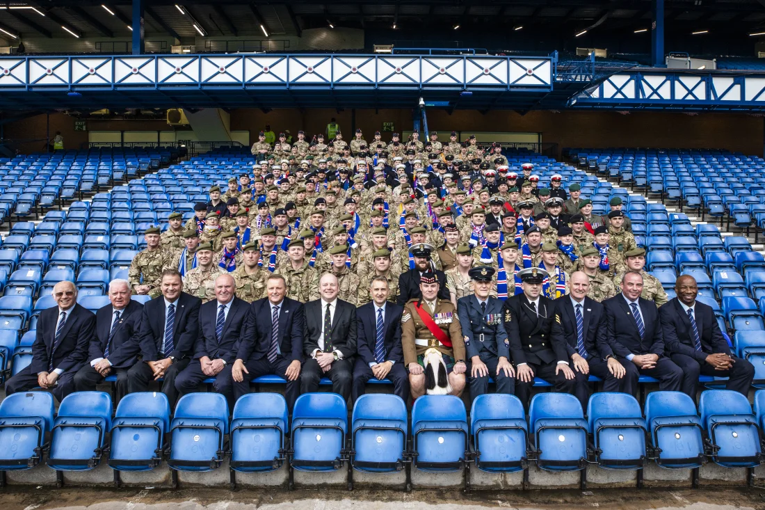 Rangers Host Armed Forces Day Event at Ibrox Stadium - Lowland Reserve  Forces & Cadets Association