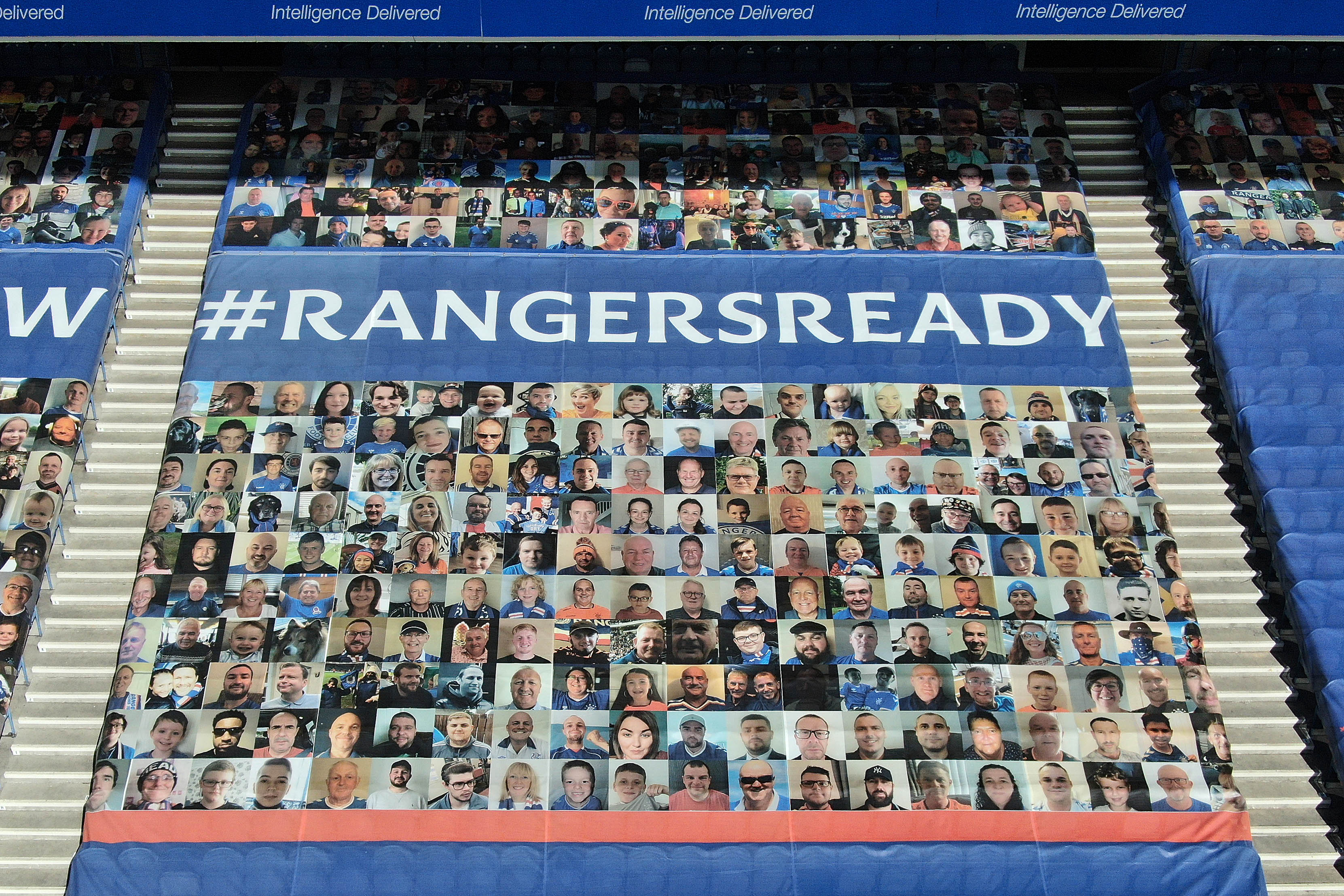 Ibrox Stadium Fans Mosaic Rangers Football Club