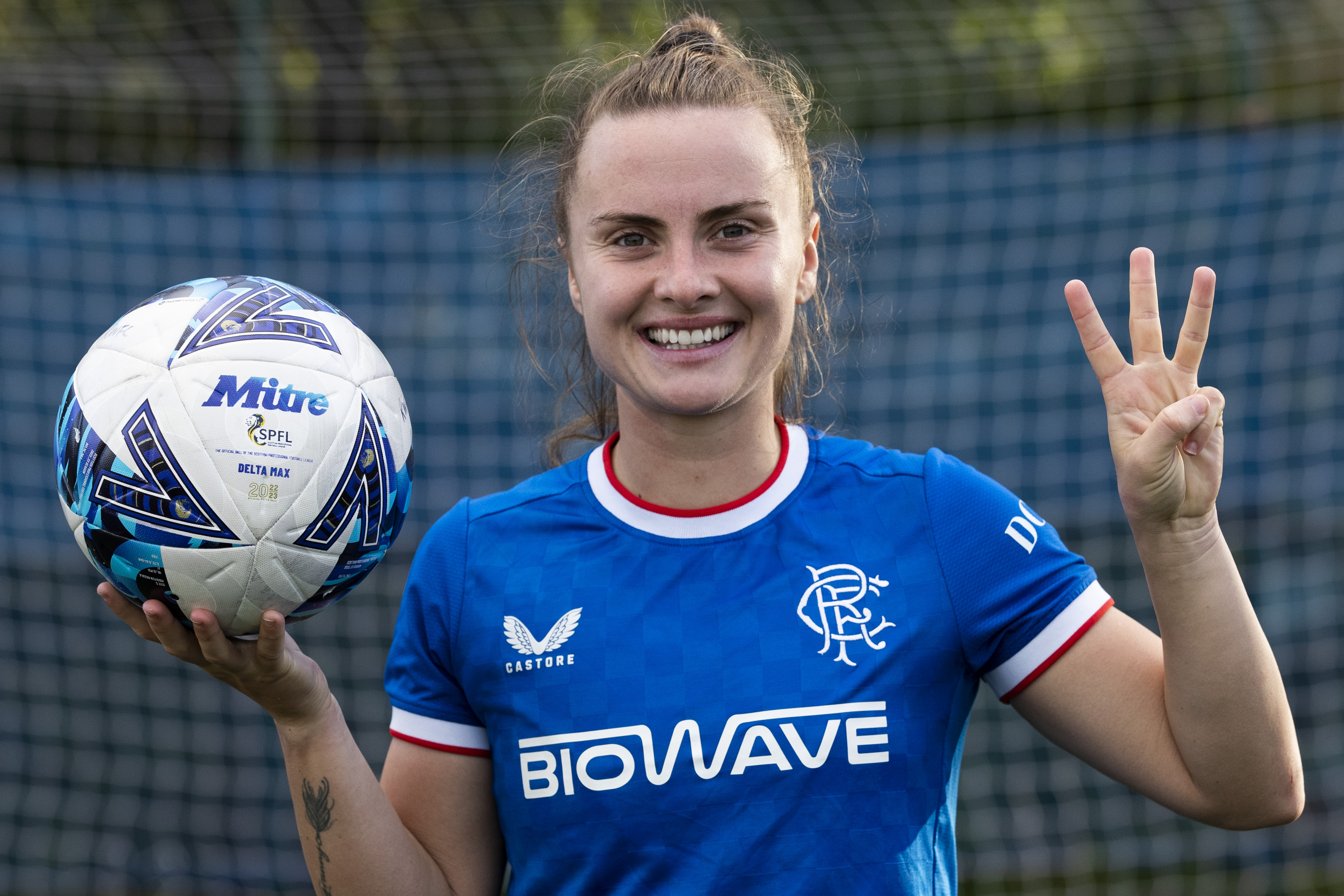 Kirsty Howat Delight At Hattrick Rangers Football Club
