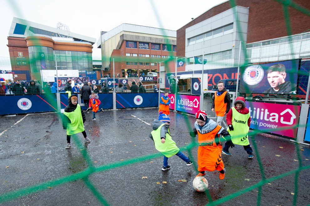 Fan Zone Against Aberdeen Rangers Football Club