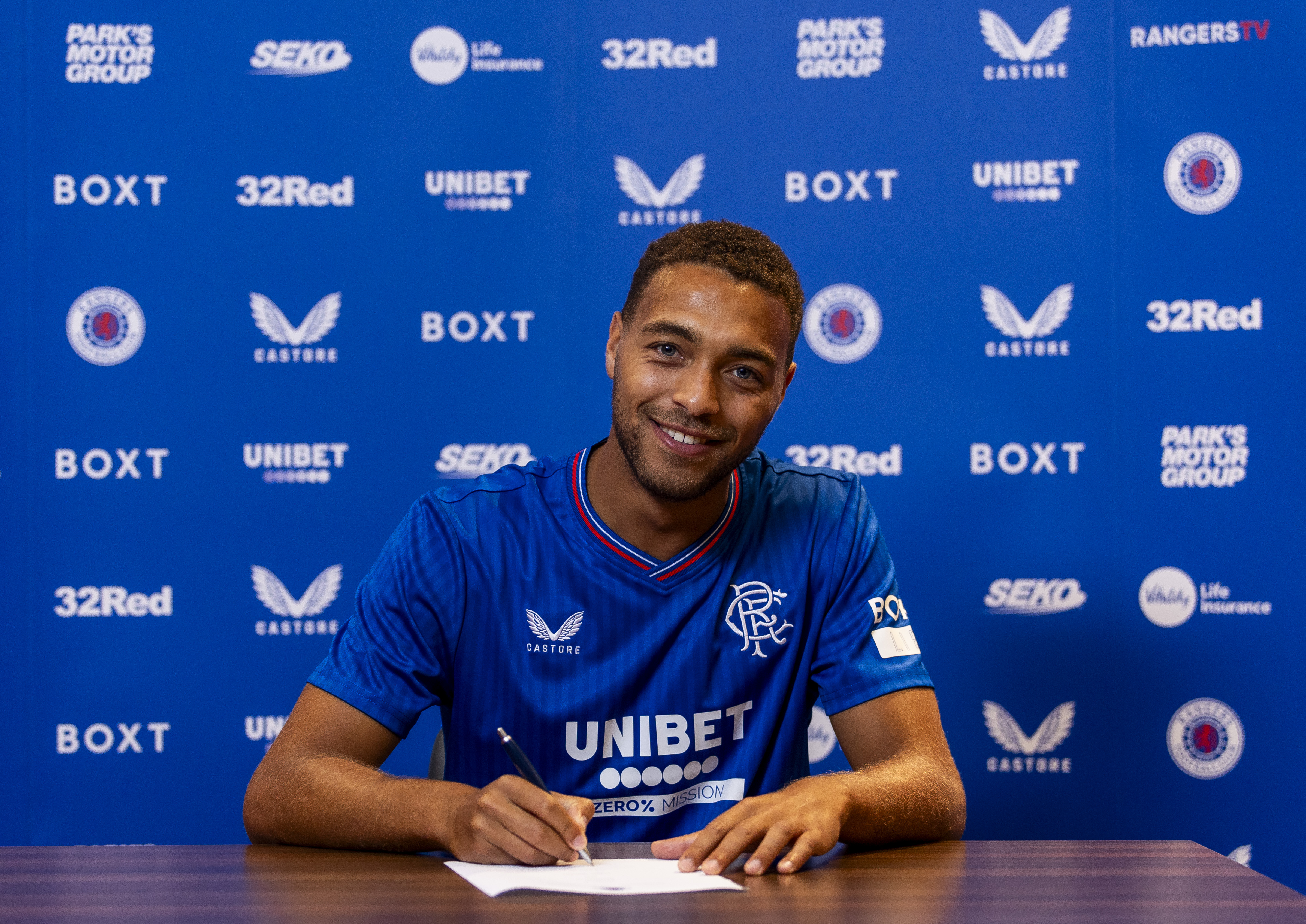 Rangers Complete Signing Of Super Eagles Striker, Cyriel Dessers From ...