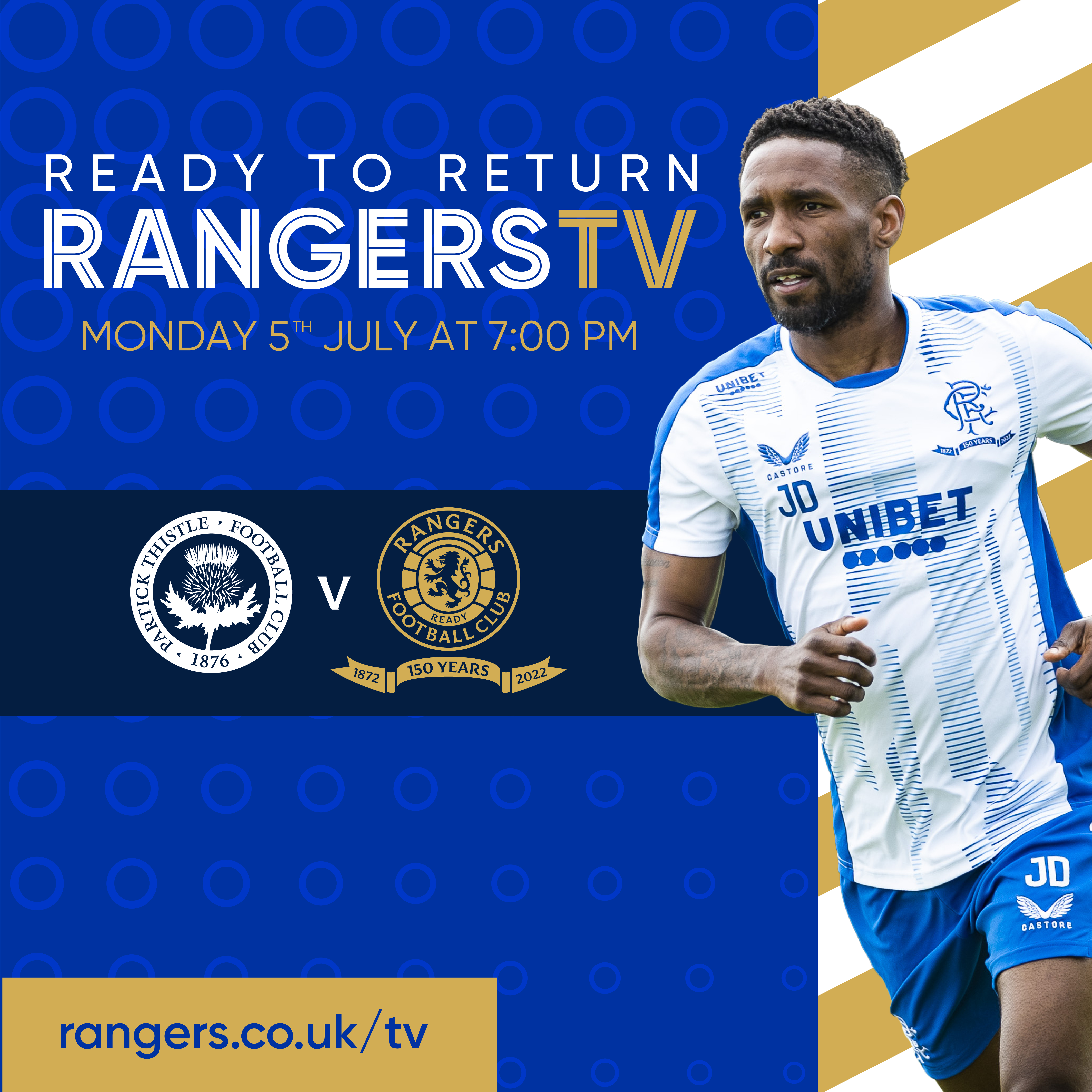 Preseason Kicks Off Live On RangersTV TONIGHT Against Partick Thistle