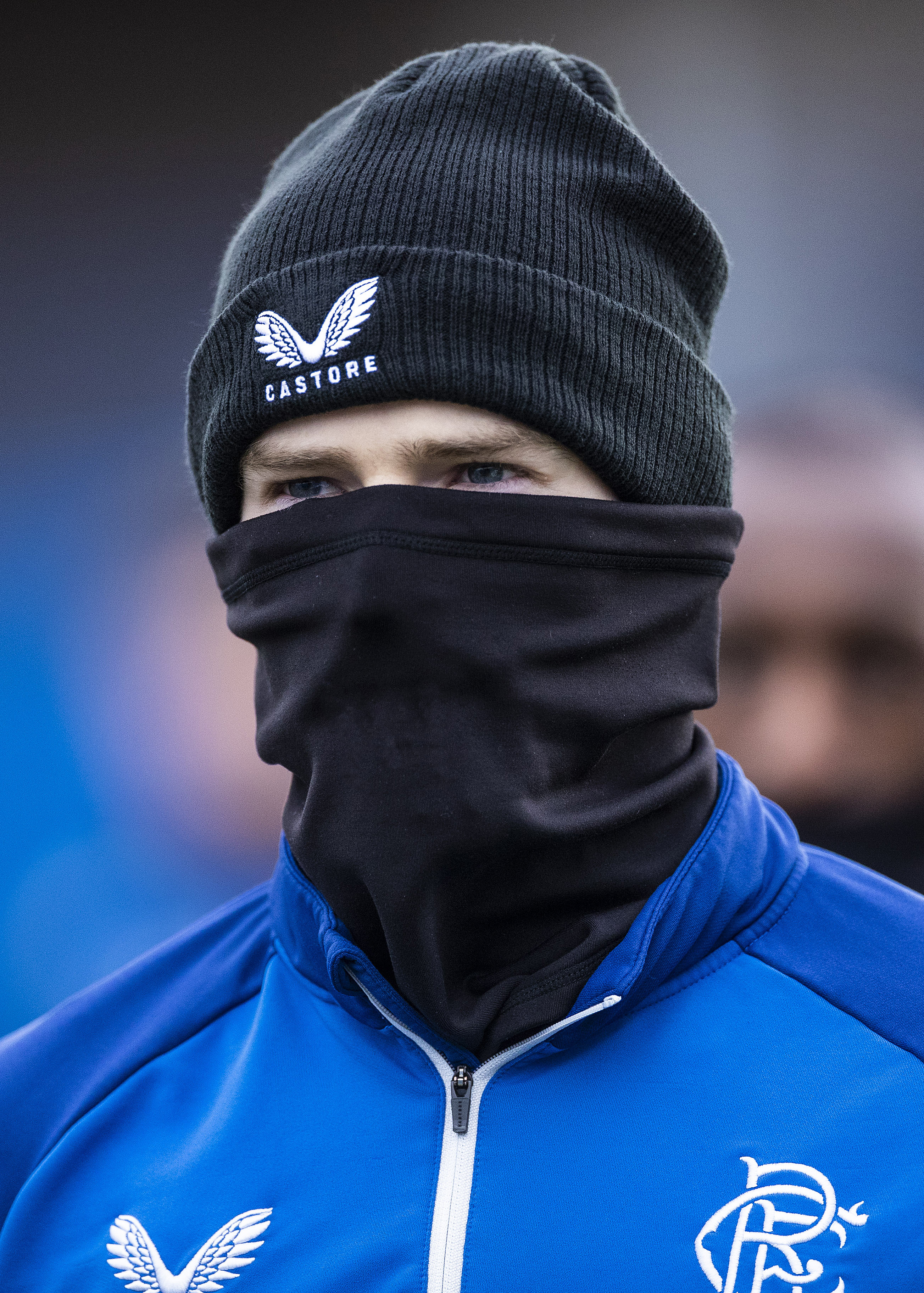 rangers bobble hat castore